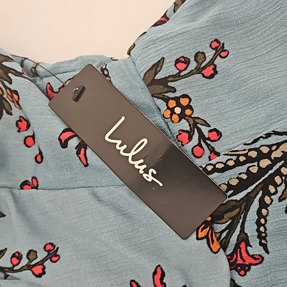 Lulu’s One Sweet Day Light Blue Floral Print XS - Picture 5 of 16